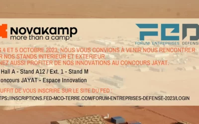 Le Groupe NovaKamp sera présent au Salon FED (Forum Entreprises Défense) les 4 et 5 octobre 2023